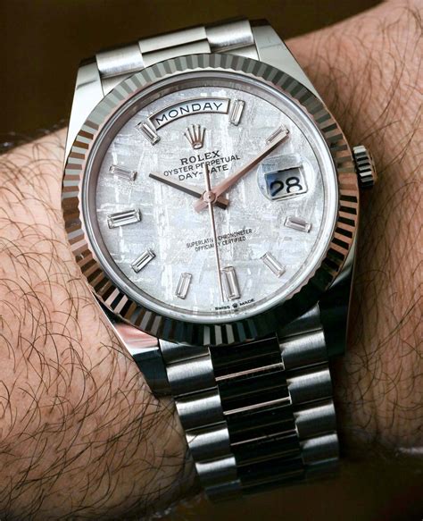 rolex meteorite dial price